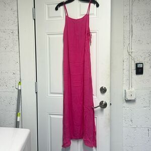 Pink Roxy Dress - Long Dress - Brand New - Spaghetti Strap Cute Size Medium